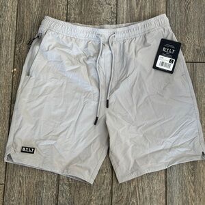 BYLT Men's BIOS Gray Shorts Linerless